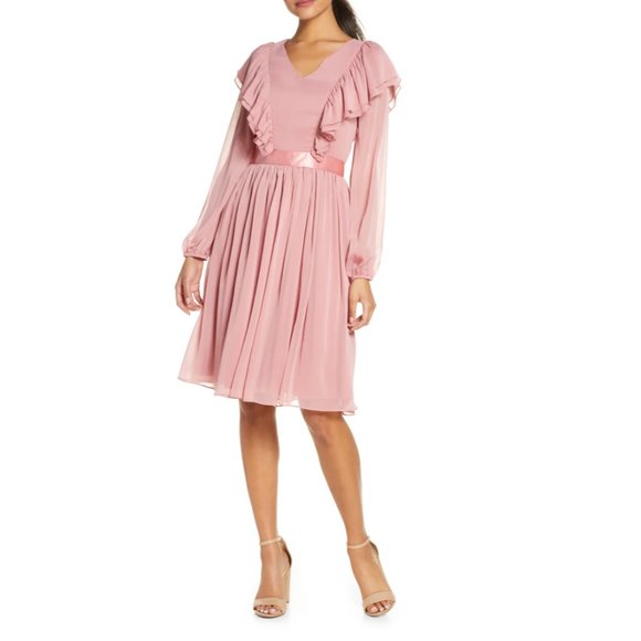 Rachel Parcell Dresses & Skirts - RACHEL PARCELL Long Sleeve Ruffle Twirl Dress